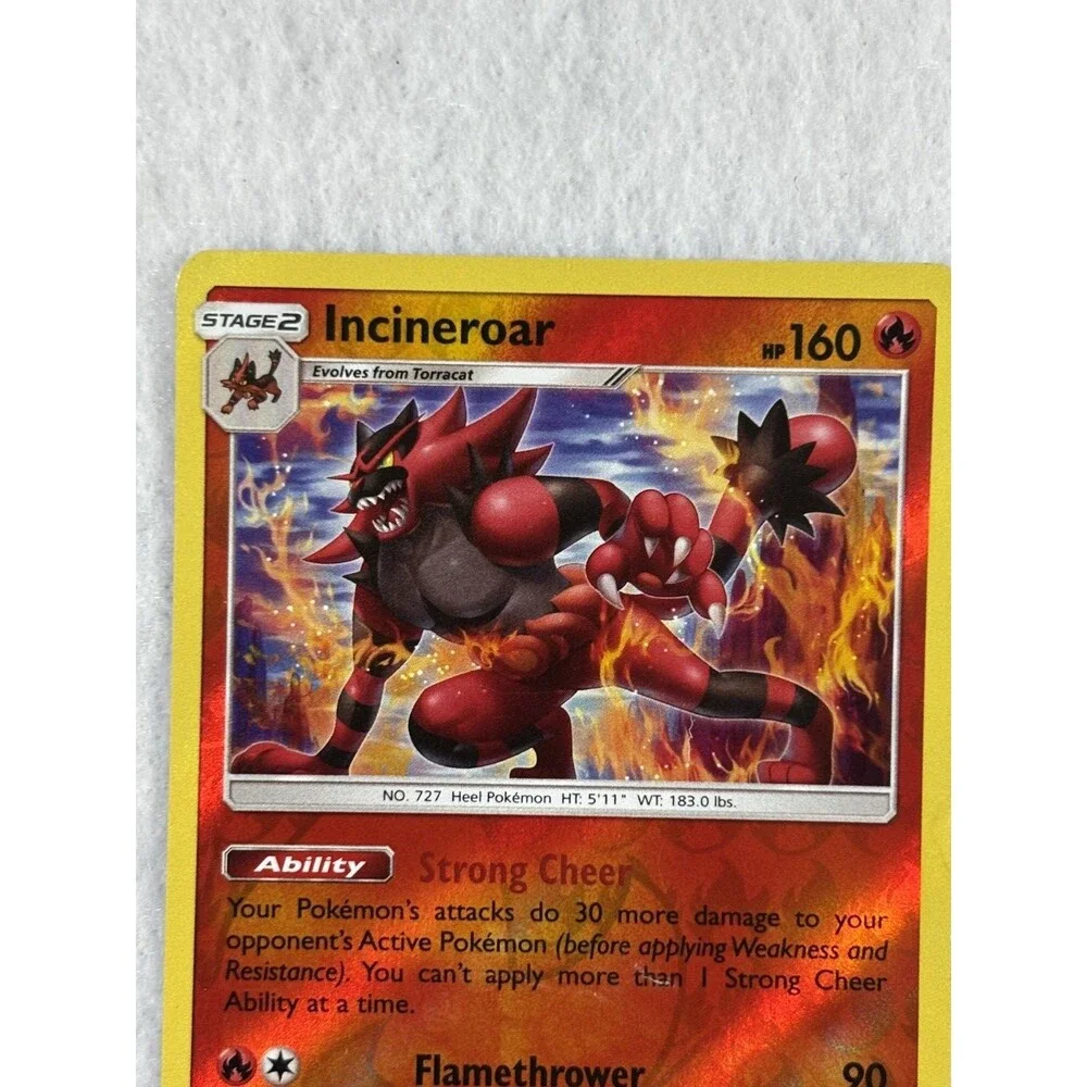 Lot of 7 Pokémon Reverse Holo Cards Incineroar Lucario Vikavolt Tag Switch & Mor